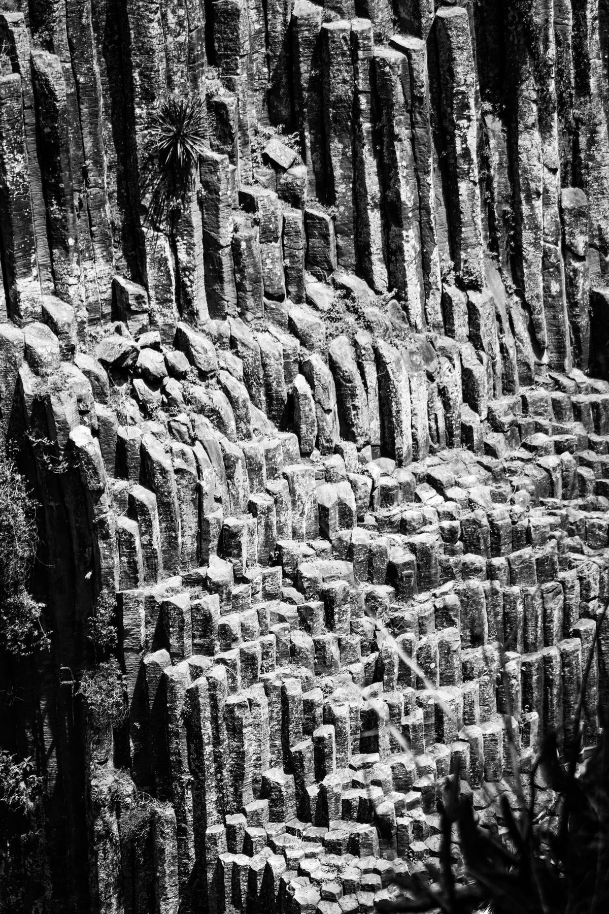 Columnar basalt cliffs